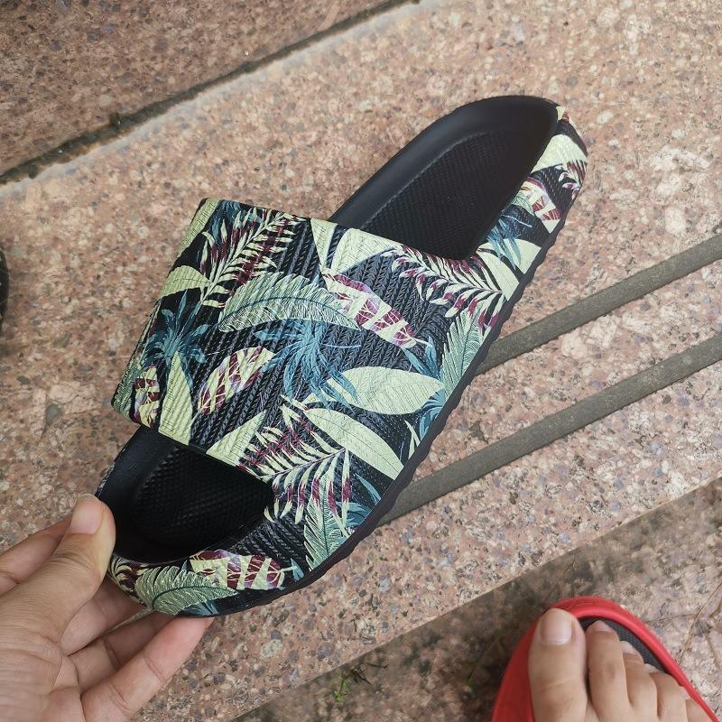 Men's new thick-soled slippers women's summer indoor pink bathroom couple cool slippers men's height increase