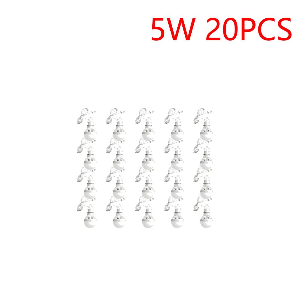 5-20PCS USB Light Bulb LED Camping Light Bulb Hanging Camping Lantern Emergency Light for Camping Emergency Truck Fishing Boat