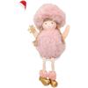 Soft Plush Angel Doll Ornament Designed for Christmas For Tree Hanging Featuring Sitting Pose and Seasonal Charm