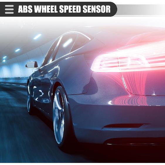 Motoforti Front Left Right ABS Sensor, Wheel Speed Sensor, for Mercedes-Benz CL500 2007-2008, Plastic, No.2215401417, Black, 2pcs