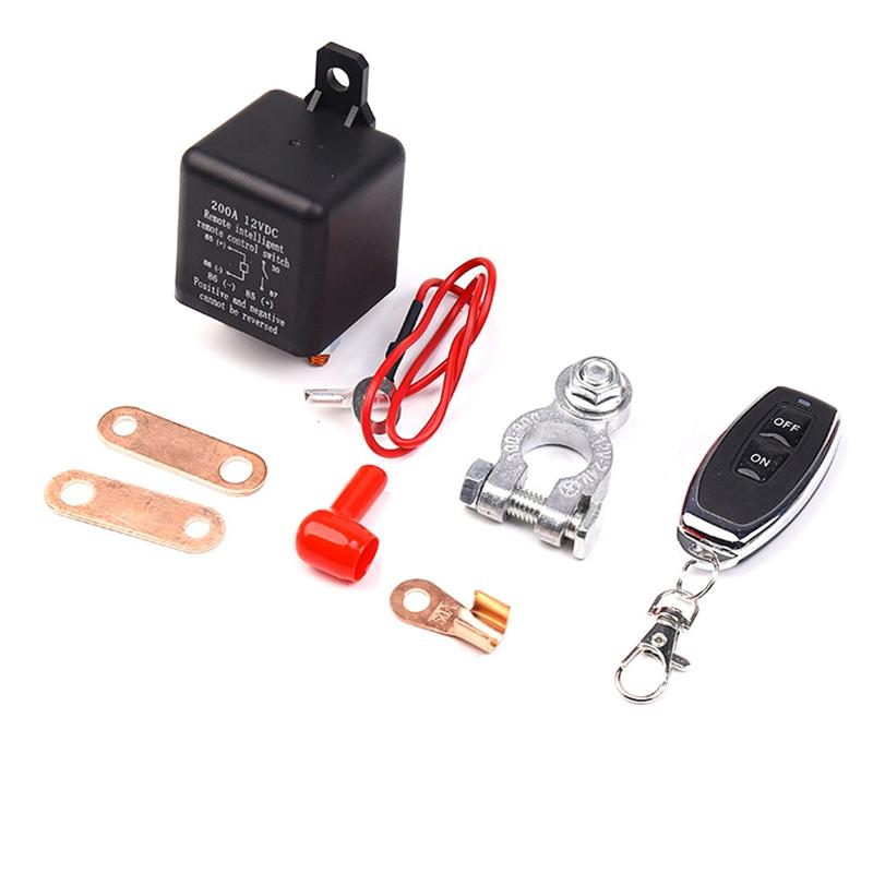 Remote Battery Disconnect Switch,12V 200A Wireless Type5 Remote Control Battery Disconnect Switch
