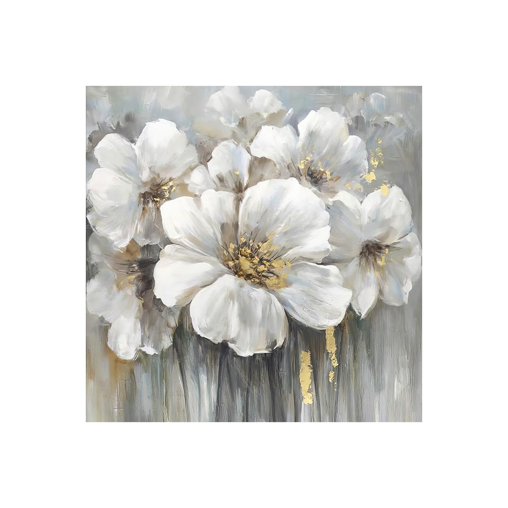 Wall Art Picture for Living Room Canvas Paintings On Canvas  Many White Flowers Hotel Decor Home Decor Art