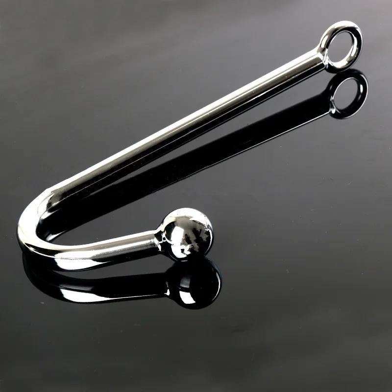 30mm Metal Ball Sexy Hook Butt Plug Anal Beads Women Vaginal Men Anus Dilator Bondage Erotic Products Sex Toys BDSM for Adults Games
