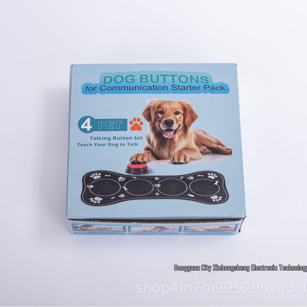 Dog Communication Button: 30-Second Recordable Training Toy 178x178x54 mm