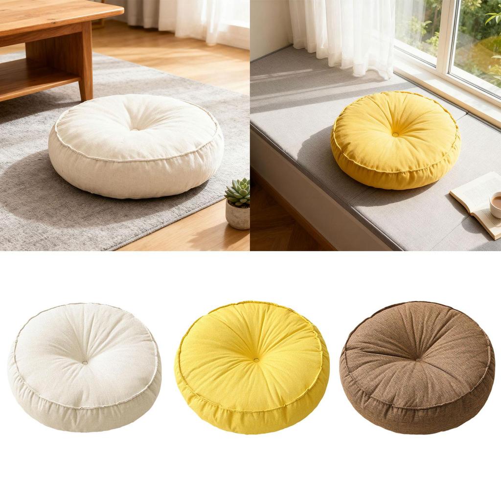 Round Floor Pillow, Multipurpose Floor Cushion Pad, Seating Cushion for Sitting Office