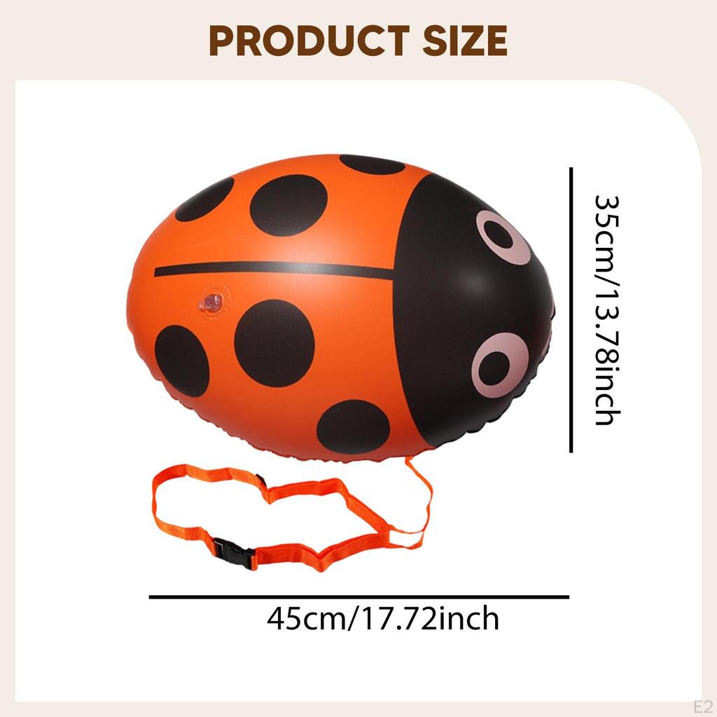 Swim Buoy Highly Visible Adjustable Belt for Boating Kayaking Shallow Diving