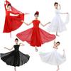 Rochie Modernă Lirică pentru Fete Costume de Balet Gât Ridicat Tulle Suprapus Dans Contemporan Antrenament Spectacol Rochie Lungă