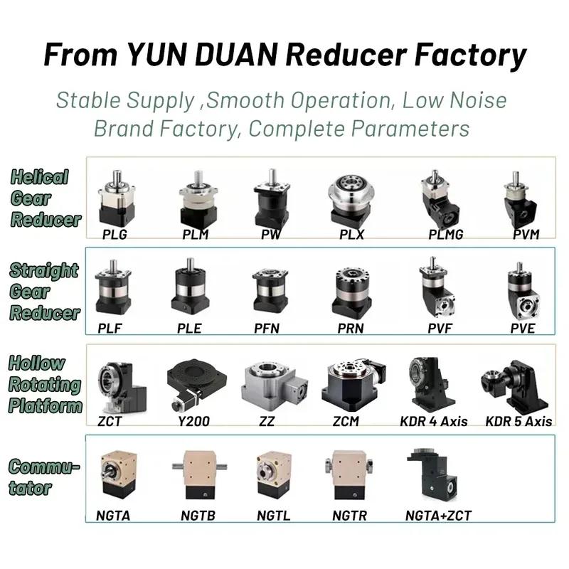 Nema23 Nema34 Planetary Gearbox Step-down Gearbox Motor Reducer Less 7 Arcmin for Stepper Motor 60/80/90 400W 750W Servo