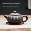 Purple Clay Teapot Handmade Bamboo Xishi Teapot Filter Large Teapot Ceramic Tea Set Single Household Teapot Set