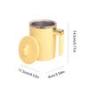 New Portable Electric Magnetic Force Stirring Cup Digital Display Design 1-click Mixing 316 Stainless Steel Small Coffee Cup