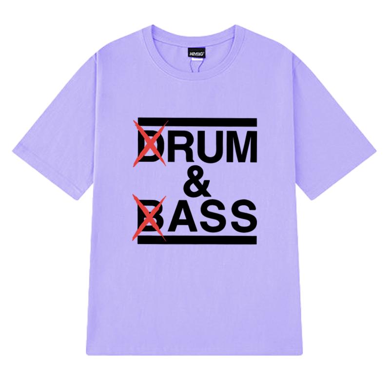 Hot Sale Funny Drum And Bass Print T Shirts Unisex Rum And Ass Lovers Jokes Short Sleeve T-shirt Men Women 100% Cotton Clothing
