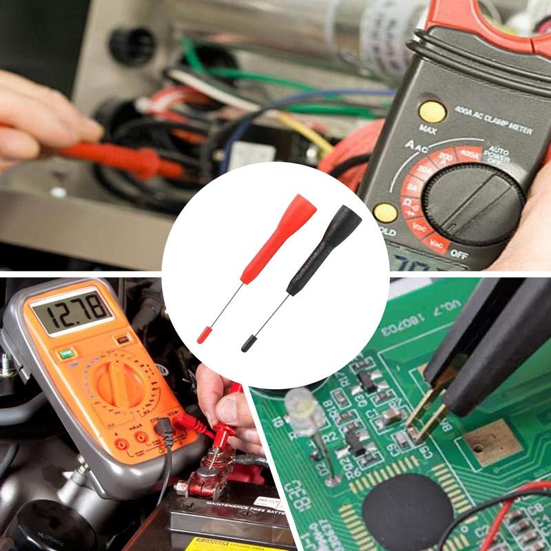 Sondă de testare 2X Multimetru Sondă de testare 1mm Vârf cu vârf fin Izolație Ac Piercing Multimetru Accesorii Nedistructive Pentru