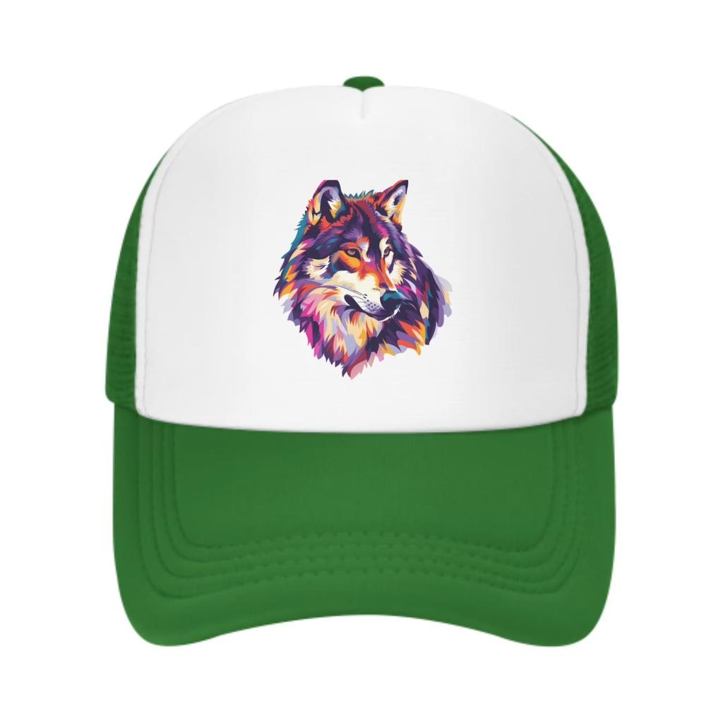 Watercolor Cat Trucker Hat Unisex Adjustable Mesh Baseball Cap Breathable Outdoor Snapback
