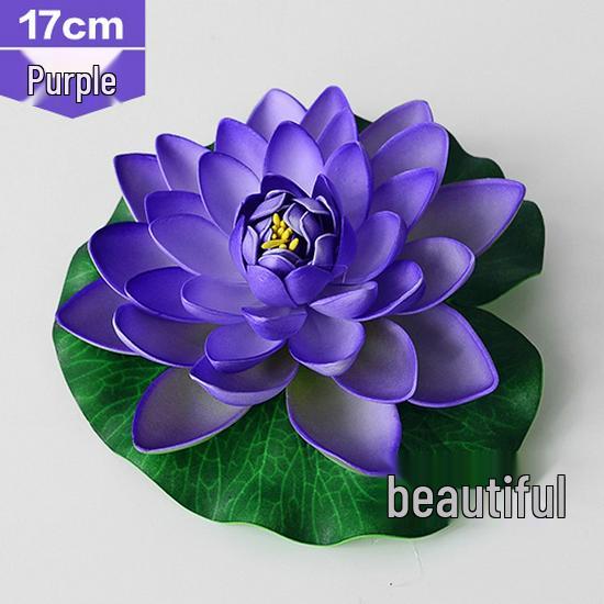 Artificial Lotus Leaf Water Lily for Pond, Fish Tank Decoration, Landscaping, or Buddha Ornaments