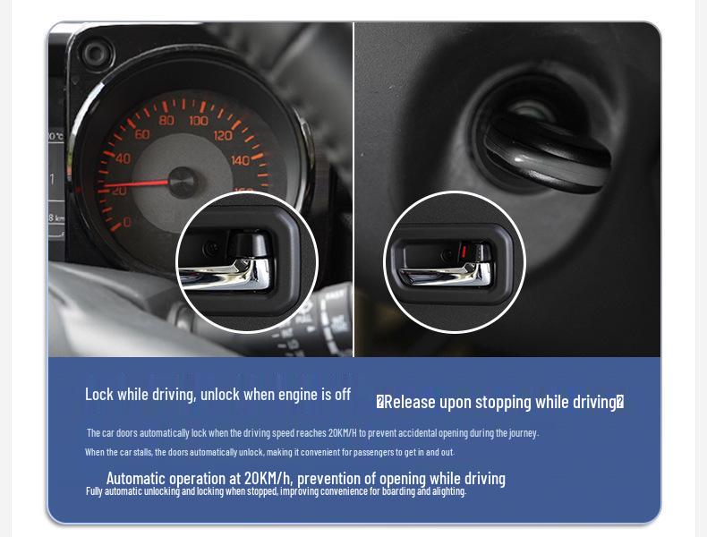 2019+ Jimny Center Console Upgrade: Multifunctional Electronic Components, Expansion Dock, Dual-Booth Design.