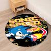Runder Sonic-Teppich Teppich Stuhlteppich Bereichsteppich Eingang Fußmatten, für Bürostuhl Wohnzimmer Schlafzimmer Küche.