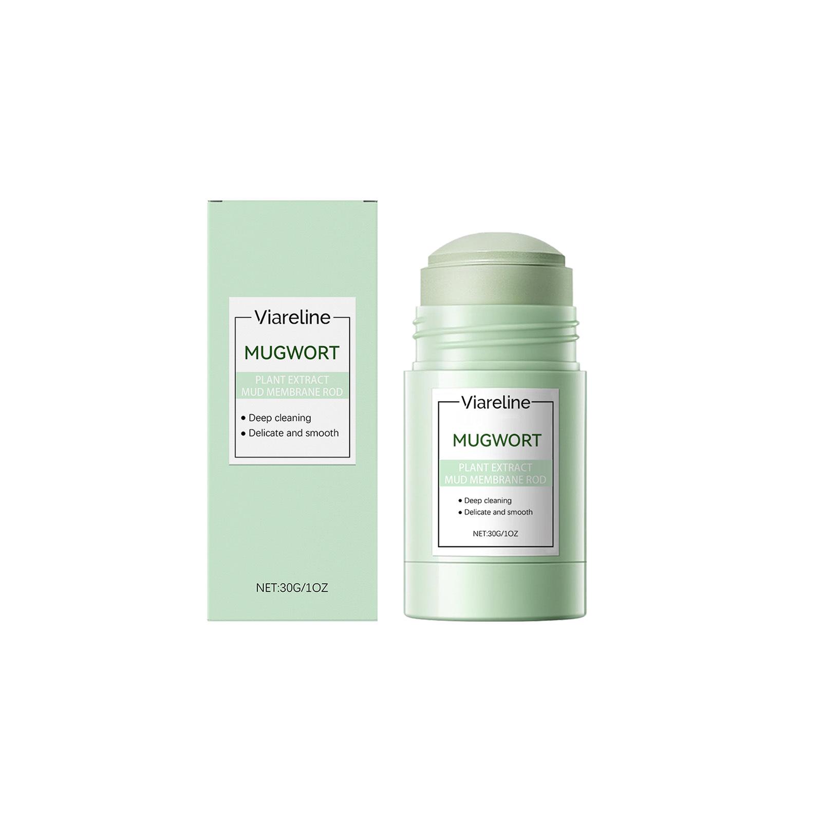 VIARELINE Mugwort Purifying Mud Mask Stick - Cleanses, Moisturizes & Smooths Skin Texture