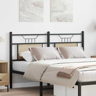 Replacement Headboard In Sonoma Oak 150 Cm Made of Particleboard and Steel