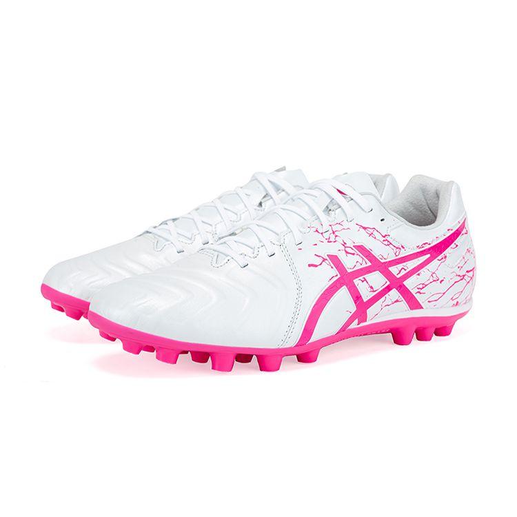 Asics Ds Light Ag Round Toe Lace-Up Ag (Rubber Short Stud) Soccer Shoes Men Soccer Shoes White Pink 1103A032-109