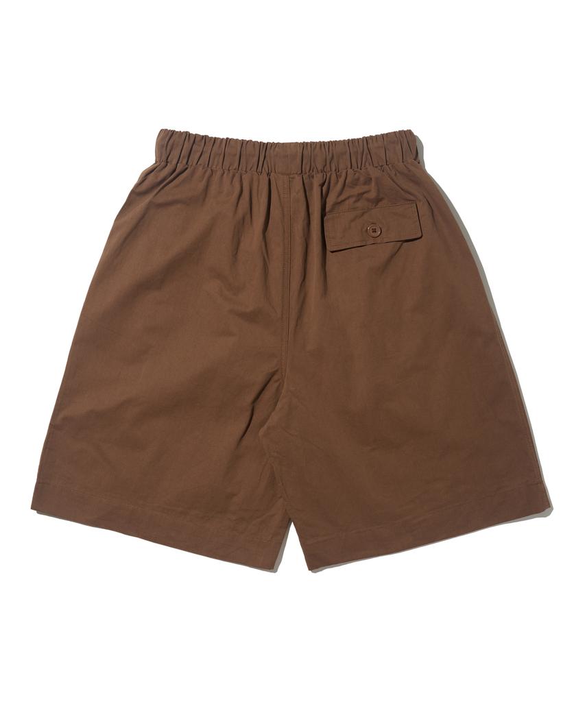 TAILOR STUDIO Cotton Campus Bermuda Pants (Brown)