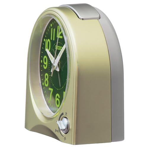 Seiko Clock Alarm Clock Table Clock Analog Light Gold Pearl 115 x 115 x 55mm KR520G