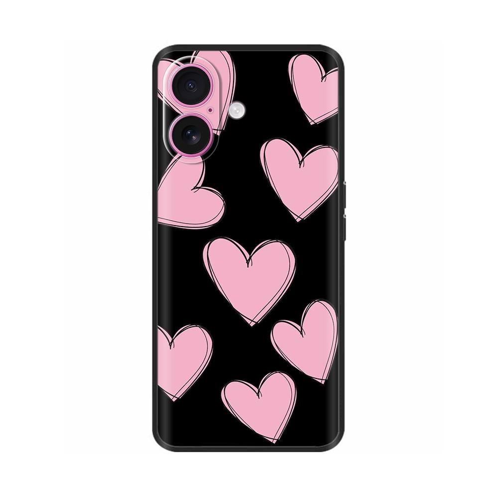 Luxury Shockproof Cover For iPhone 16 Plus Soft Silicone Case For Apple iPhone 16+ 16 Pro Max Bumper Soft Phone Protective Cover