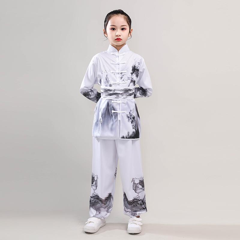Children's Wushu & Tai Chi Performance Suit - Perfect for Kindergarten To Middle School Students' Chinese Kung Fu Fan Shows.