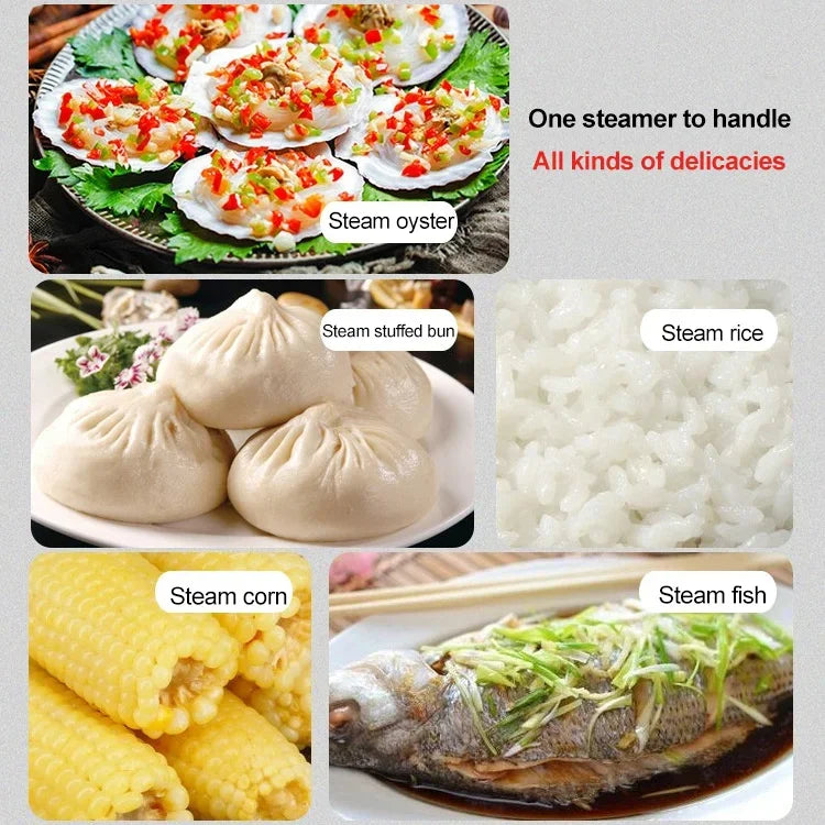 Microwave Heating Steamer Household Large Capacity Steamer Kitchen Steamer Box Steamer Rack Can Exhaust Steam