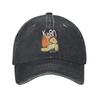 Korn Band Rock Men Women Baseball Cap Distressed Denim Washed Hats Cap Vintage Outdoor Workouts Adjustable Fit Sun Cap