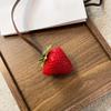 Waterproof Strawberry Key Ring 3D Red Resin Fruit Pendant Creative Versatile Bag Charm  Party