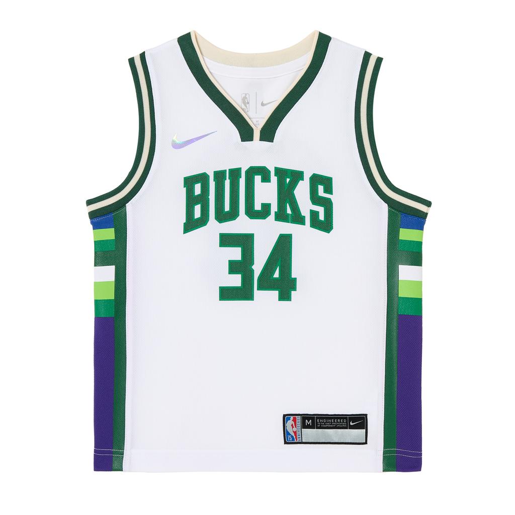 Nike Dri-Fit NBA Giannis Antetokounmpo Jersey Kids Tops 3Z2B3BU6P-BCKGA