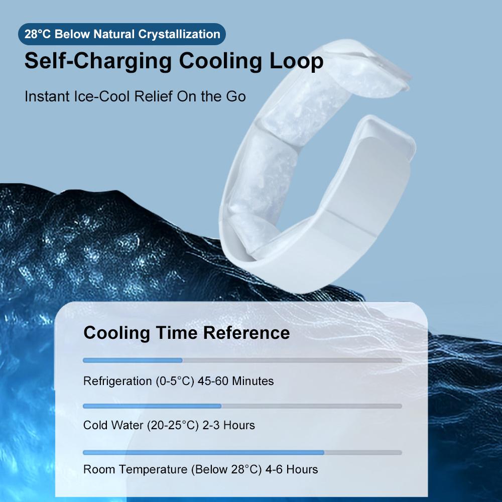 Summer Neck Cooling Tube Wearable Neck Cooler Portable Neck Wrap Collar Lightweight Ice Cold Ring Outdoor Heatstroke Prevention