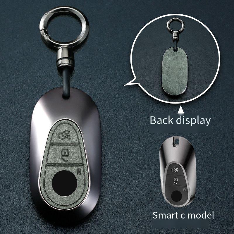 Fit For Mercedes Benz W206 W223 C S Class S350 C200 C260 C300 S400 S450 S500 S480 S580 Smart Auto Key Fob Cover Case Keyring Auto Accessories