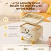 Dustproof Tissue Box with Lid Tissue Dispenser Storage Box Paper Towel Box  Desktop