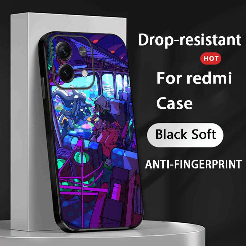 Zutomayo anime singer pattern design Phone Case For Redmi Note 14 13 12 11 Pro Plus S 5G 14C A3 Soft Black Phone Cover