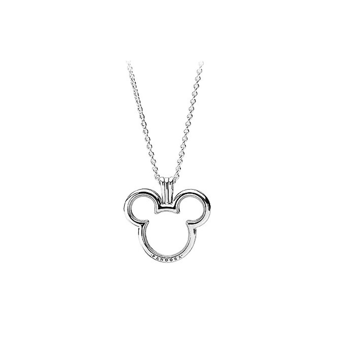 Pandora Disney Mickey Pendant Box Necklace Women necklaces 397177 Silver