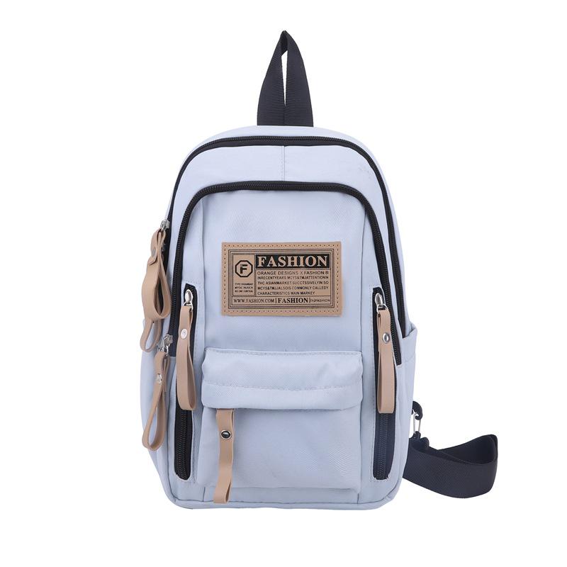 

Унисекс Водонепроницаемая Сумка Кроссбоди на Грудь - Модная, Износостойкая, Тредовая Уличная Сумка через Плечо светло-синий