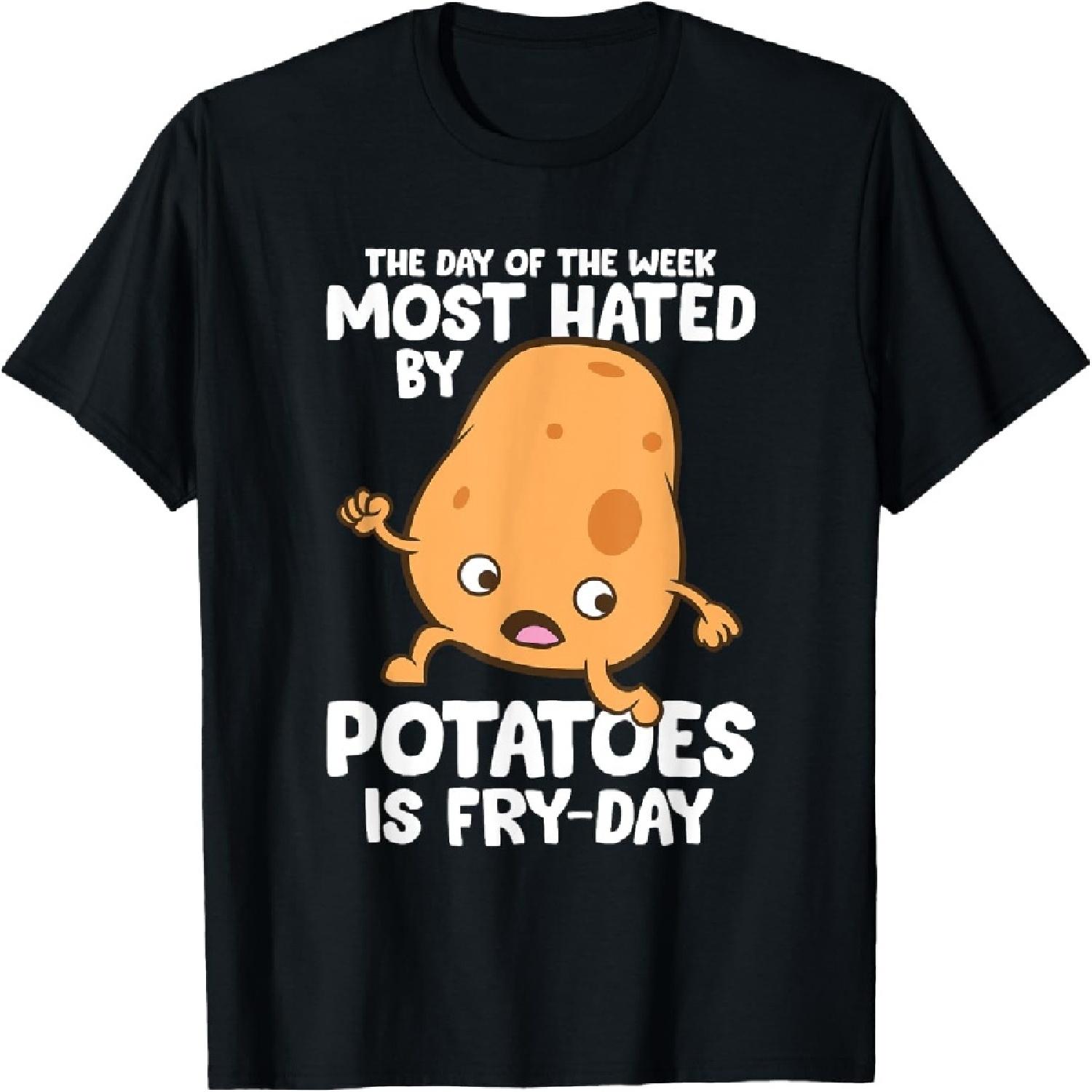 The Day Of The Week Most Hated By Potatoes Is Fry Day T-Shirt XXXXXL разноцветный