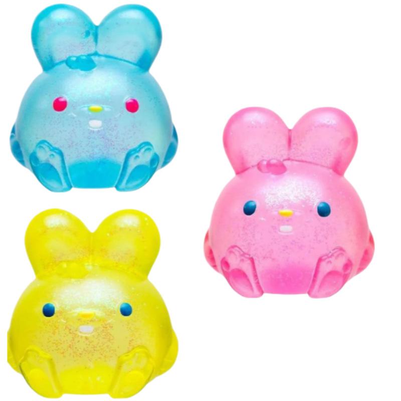 Neuer Needoh Jelly Hüpfender Tintenfisch Hase, Sensorisches Fidget Spielzeug, Niedliches Oster Stressabbau Geschenk Für Kinder