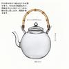 OULOVECO Handmade Heat-Resistant Glass Teapot with Tea Filter, Jumping Red Teapot, Perfect for Fruit Tea, Camellia Tea, Craft Tea, and Half-Tea,