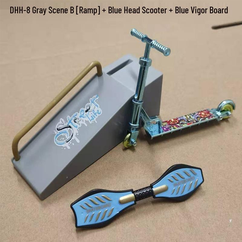 Mini Finger Bike and Skateboard Toy Set