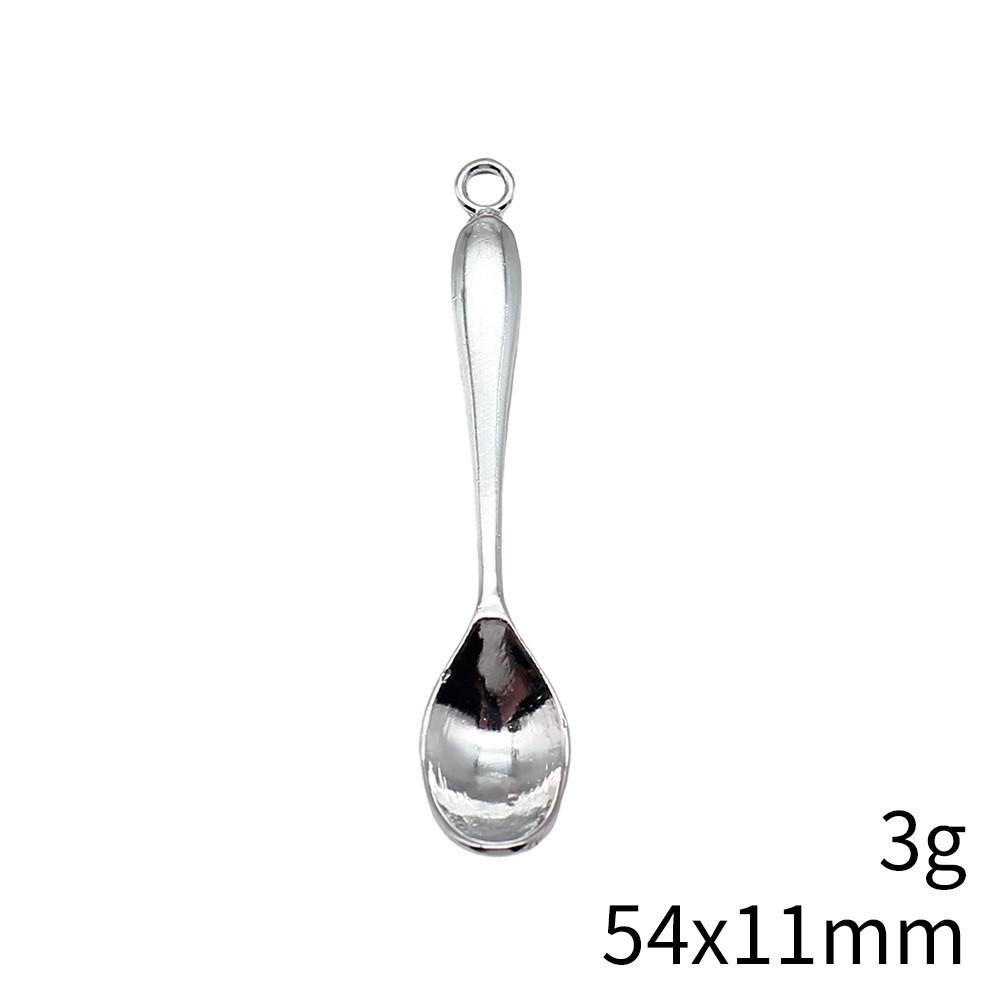 Christmas Decorations Charms For Bracelet Tableware Fork Spoon Charms Pendant Art Supplies Pendant