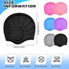 Ear Protection Silicone Swim Cap Ear Pockets Swim Hat Protect Long Hair Swimming Cap  Boys