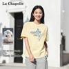La Chapelle Women's Pure Cotton Round Neck Short Sleeve T-shirt