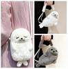 Phone Bag Cute Seal Shoulder Pouch Adorable Soft Cartoon Seal Handbag Lightweight Adjustable Straps Crossbody Bag Daily