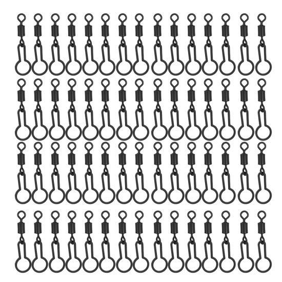 

60pcs 2.8cm/1.1in Carp Fishing Swivels for Connecting PVA Mesh Bag Fishing Accessories Terminal Tackle