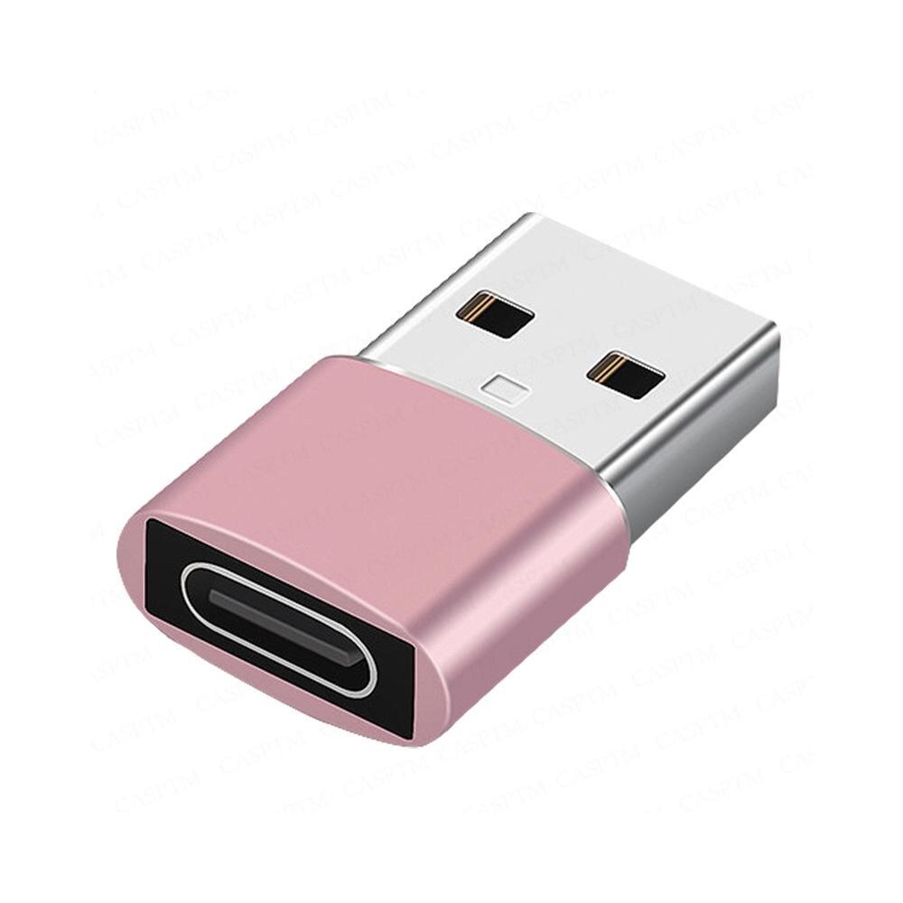 

2 шт. Адаптер зарядного пристрою для IPhone 13 Pro Max 13Pro 13 Адаптер USB Type-C Type C Конвертер USB-C для ноутбука IPhone 12 Тип C Кабелі 2PCS рожевий колір золота