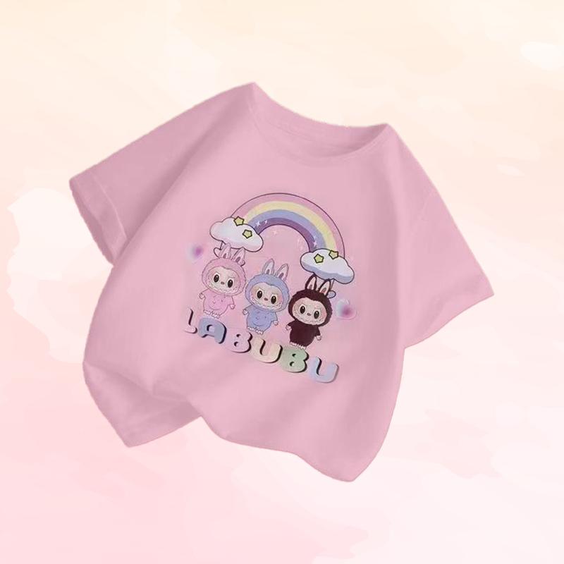 Clothes Girl T-shirt Butterfly Shirt Girl Short Sleeve 150