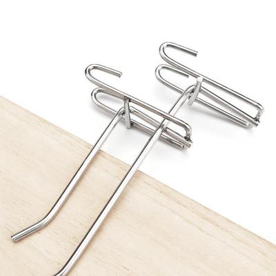 5pcs Stainless Steel Grid Wall Hooks Heavy Duty Rust Proof for Garage Kitchen Small Business Display
