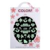 Nail Stickers Thin Self-adhesive UV Glowing Colorf CY-043